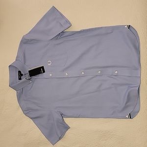 NWT Fred Perry Short Sleeve Blue Shirt